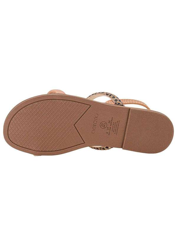 Beira Rio - Sandália Feminina Flat Beira Rio 8507103 - Bronze 4