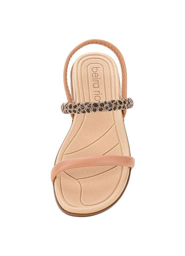 Beira Rio - Sandália Feminina Flat Beira Rio 8507103 - Bronze 5