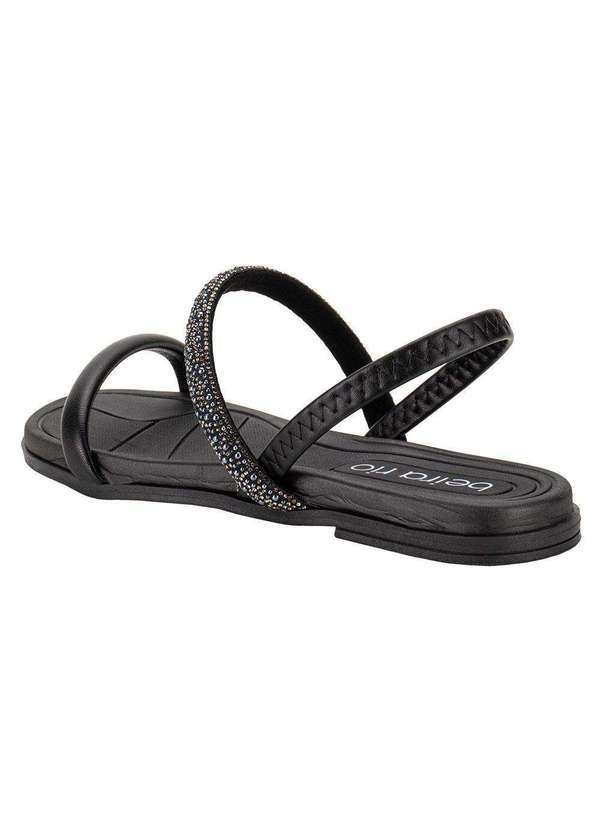 Beira Rio - Sandália Feminina Flat Beira Rio 8507103 - Preto 3