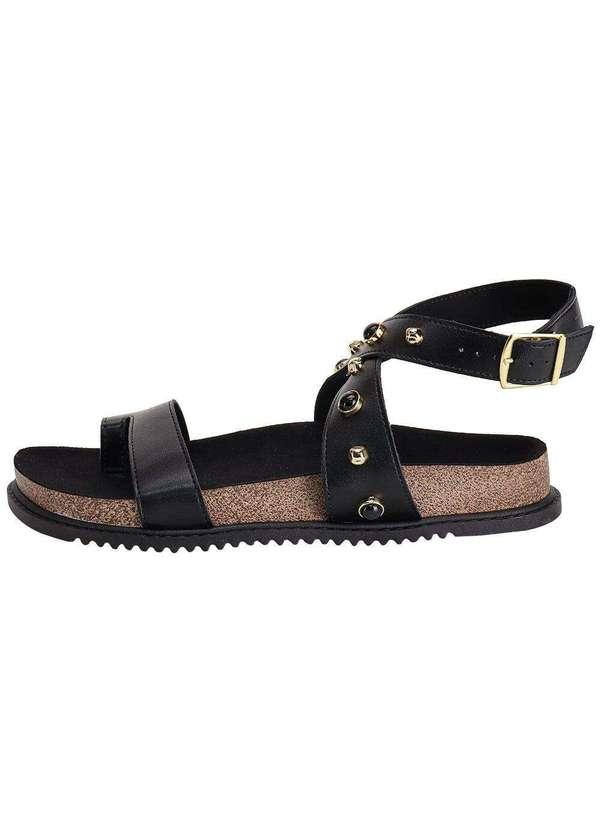 Beira Rio - Sandália Feminina Flat Beira Rio 8524114 Preto 2