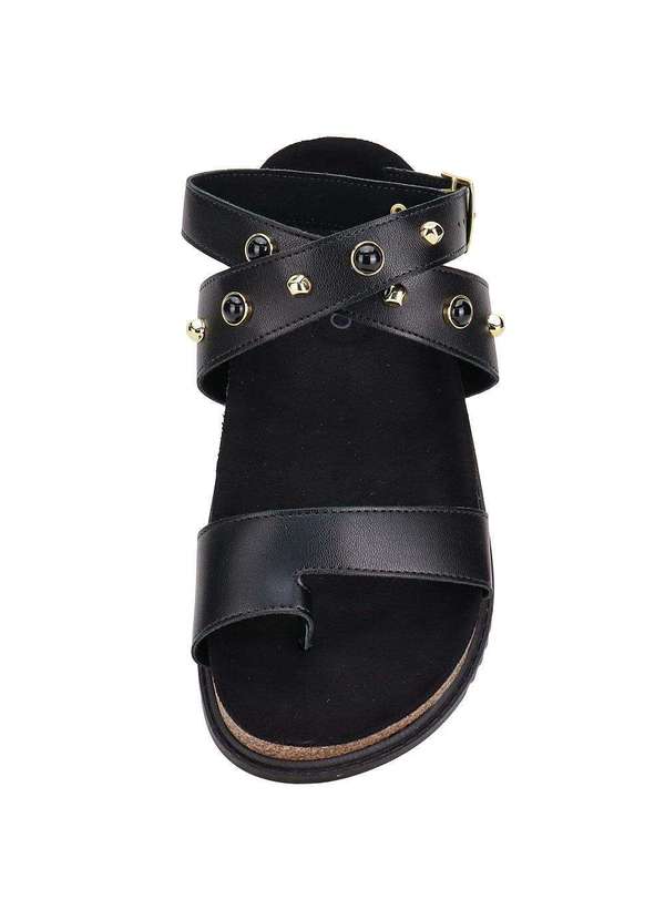 Beira Rio - Sandália Feminina Flat Beira Rio 8524114 Preto 5