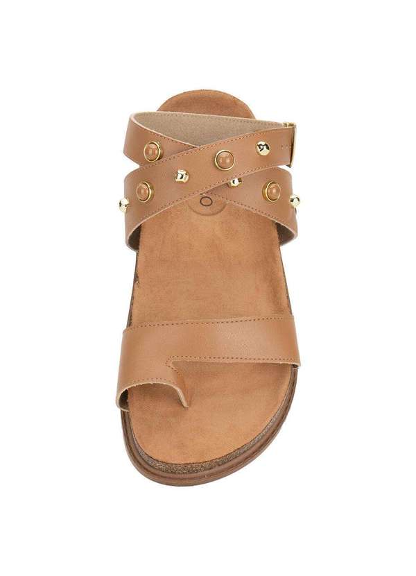 Beira Rio - Sandália Feminina Flat Beira Rio 8524114 Camel 5