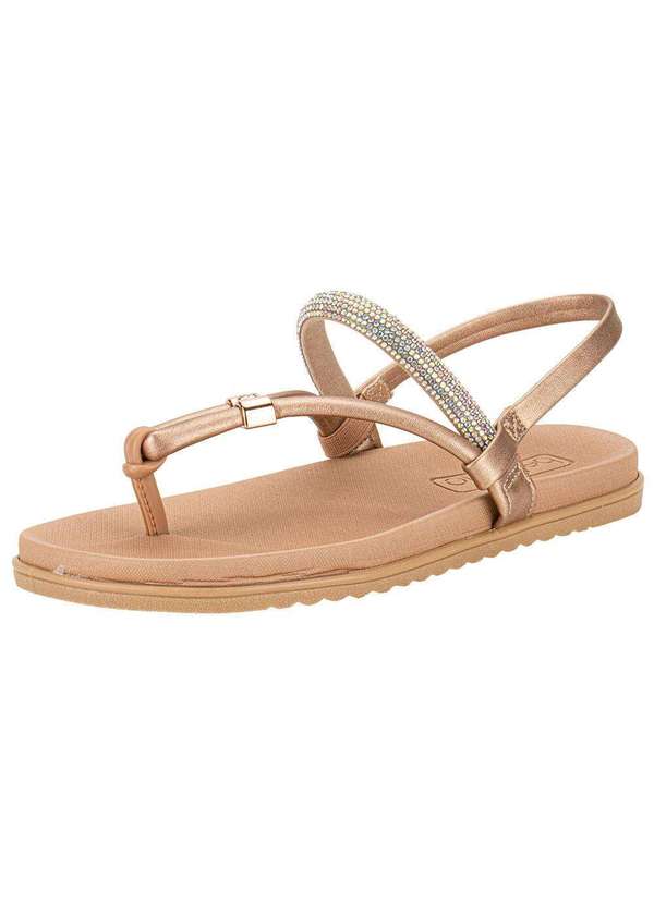 Beira Rio Sandália Feminina Flat Beira Rio 8529204 Bronze