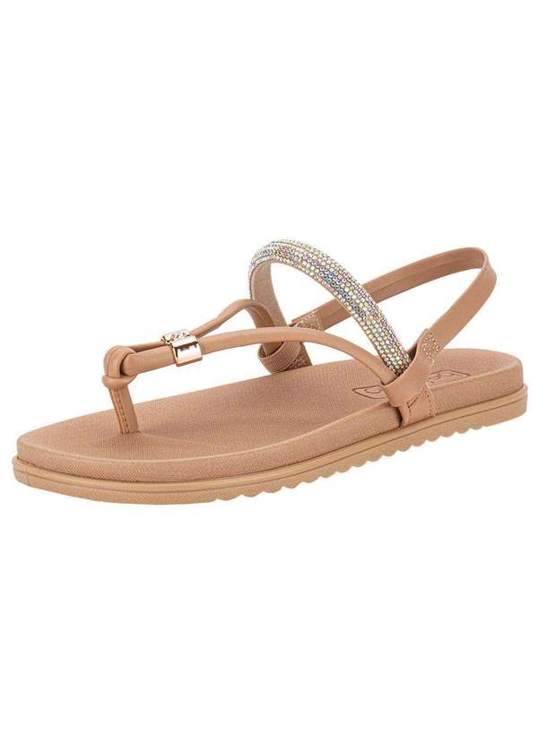 Beira Rio - Sandália Feminina Flat Beira Rio 8529204 - Salmão