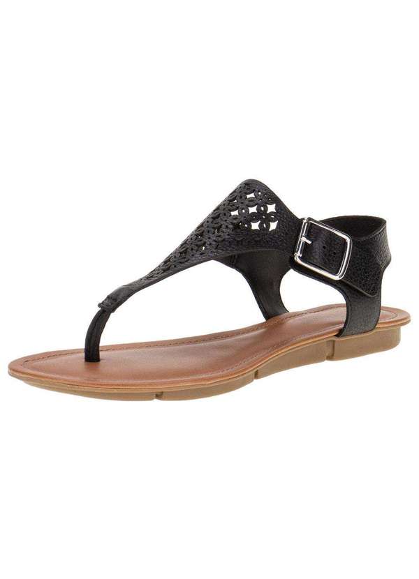 Bottero - Sandália Feminina Flat Bottero - 309282 - Preto