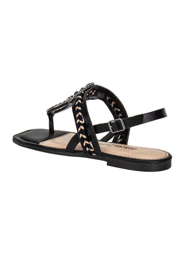 Dakota - Sandália Feminina Flat Dakota Y7951 - Preto 3
