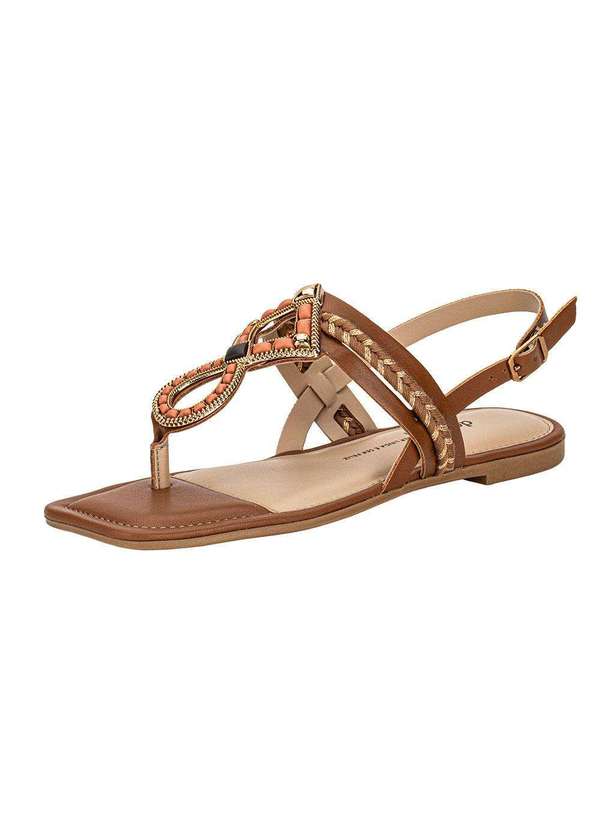 Dakota - Sandália Feminina Flat Dakota Y7951 - Caramelo
