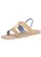 Dakota - Sandália Feminina Flat Dakota Y8102 - Branco/Bege - variação: - Bege/Azul