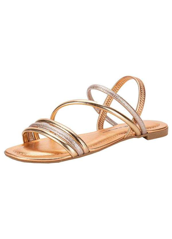Dakota - Sandália Feminina Flat Dakota Y8481 - Bronze