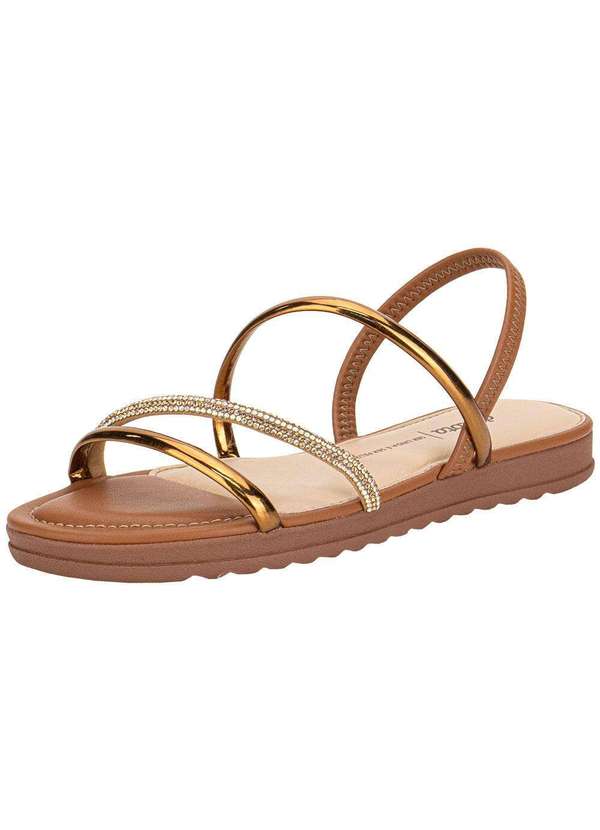 Dakota - Sandália Feminina Flat Dakota Y8752 - Caramelo 1