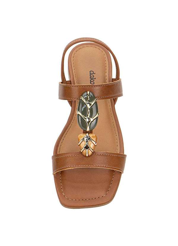 Dakota - Sandália Feminina Flat Dakota Y9611 - Caramelo 5