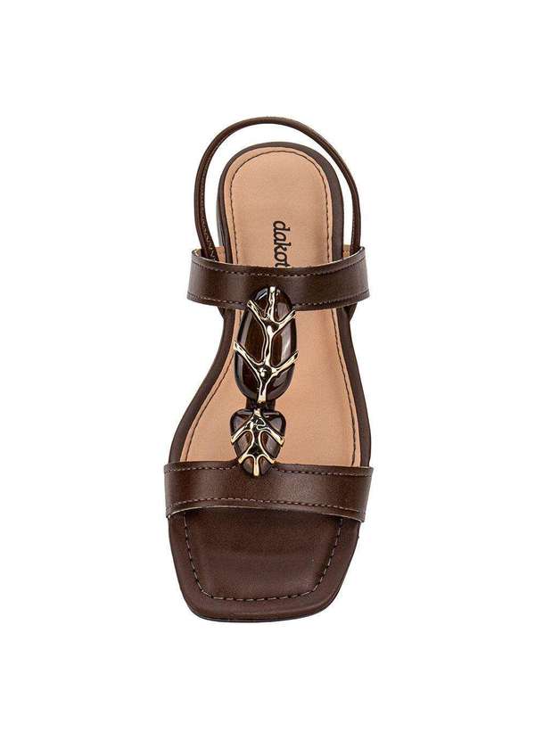 Dakota - Sandália Feminina Flat Dakota Y9611 - Café 5