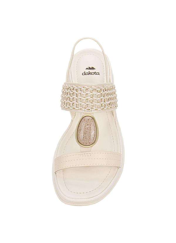 Dakota - Sandália Feminina Flat Dakota Y9711 - Marfim 5