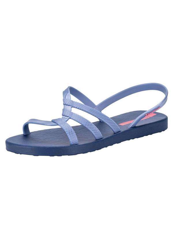 Ipanema - Sandália Feminina Flat Diversa Ipanema 27234 - Azul/Rosa