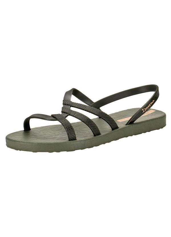 Ipanema - Sandália Feminina Flat Diversa Ipanema 27234 - Oliva