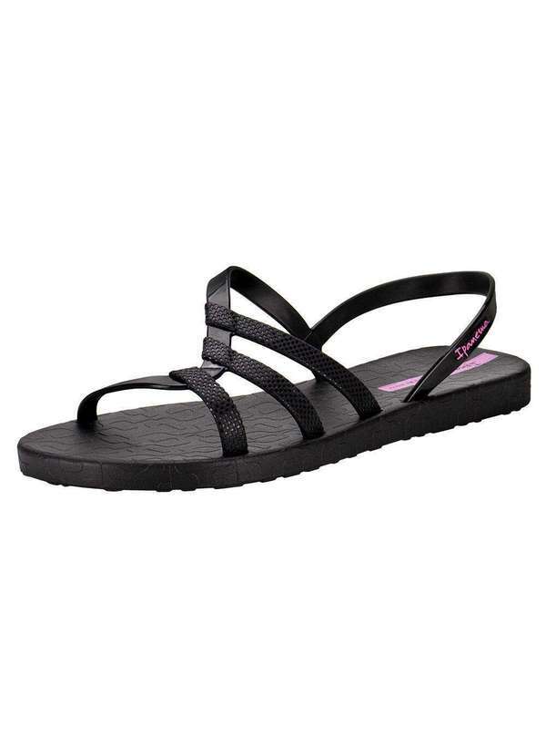 Ipanema - Sandália Feminina Flat Diversa Ipanema 27234 - Preto