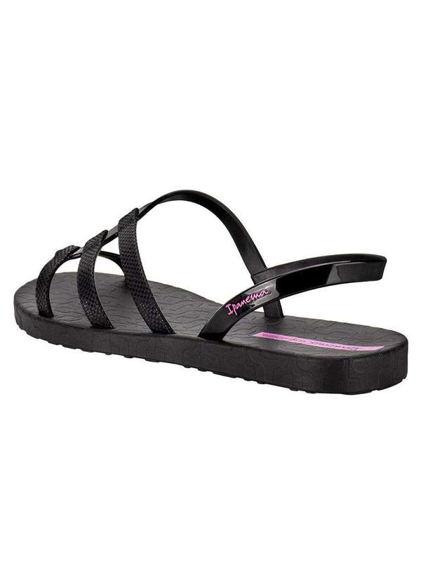 Ipanema - Sandália Feminina Flat Diversa Ipanema 27234 - Preto 3