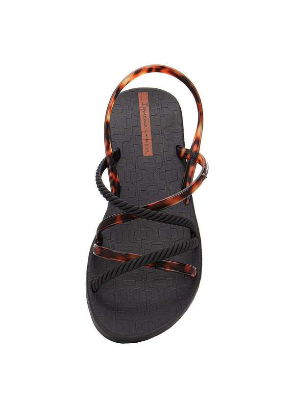 Ipanema - Sandália Feminina Flat Diversa Verão Ipanema 27375 - Preto 4
