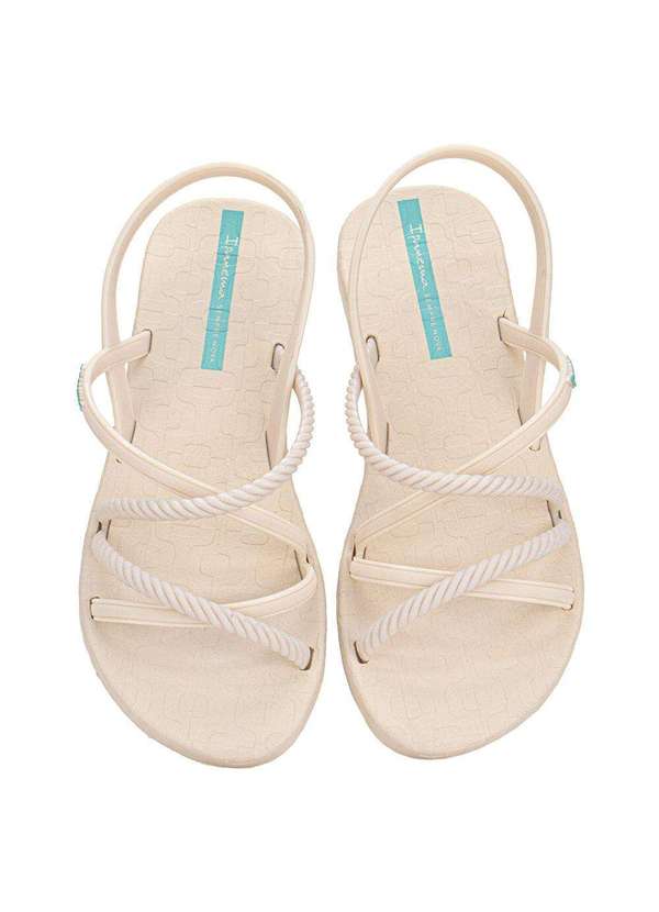 Ipanema - Sandália Feminina Flat Diversa Verão Ipanema 27375 - Marfim 5