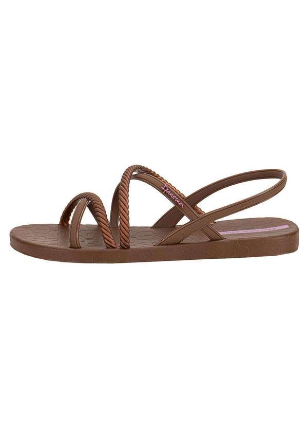 Ipanema - Sandália Feminina Flat Diversa Verão Ipanema 27375 - Café 2