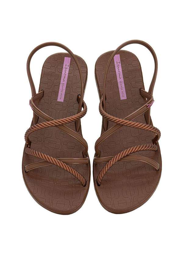 Ipanema - Sandália Feminina Flat Diversa Verão Ipanema 27375 - Café 5