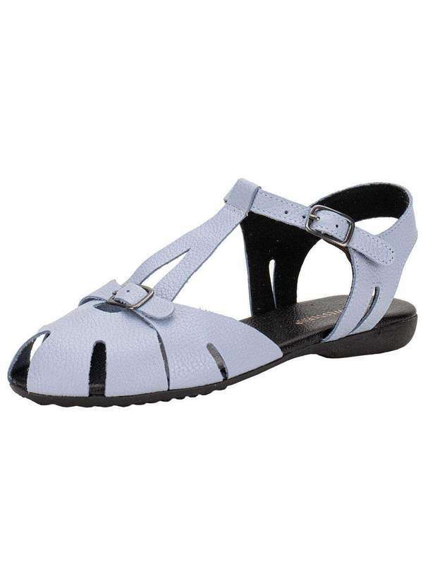 Miss Western - Sandália Feminina Flat Miss Western 1172 Azul