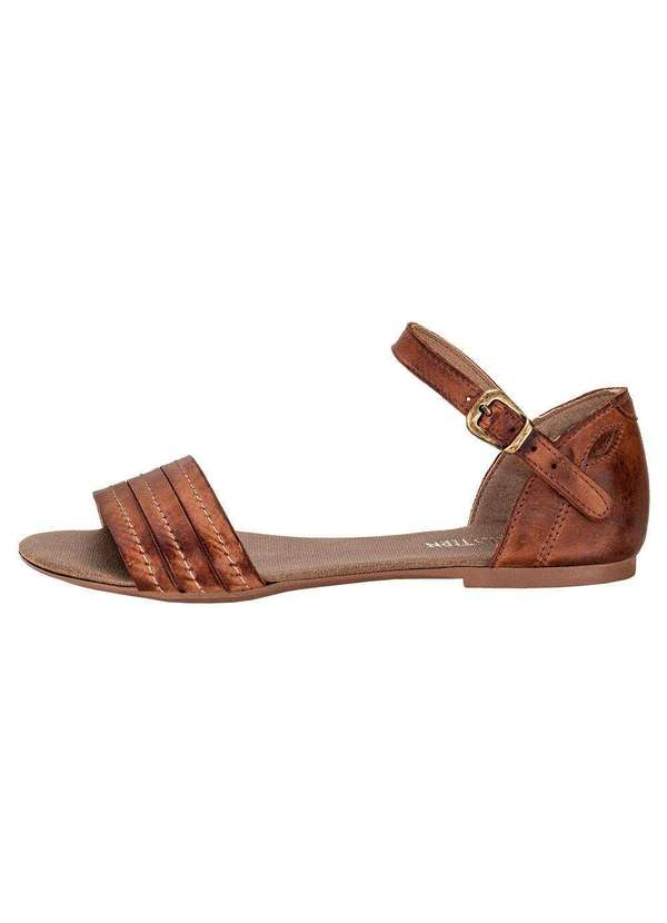 Miss Western - Sandália Feminina Flat Miss Western 120 - Tabaco 2