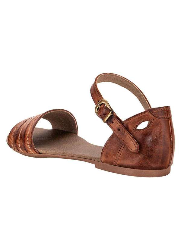 Miss Western - Sandália Feminina Flat Miss Western 120 - Tabaco 3