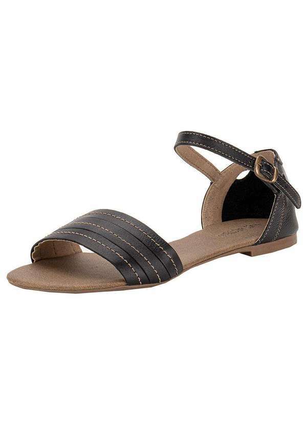 Miss Western - Sandália Feminina Flat Miss Western 120 - Preto 1