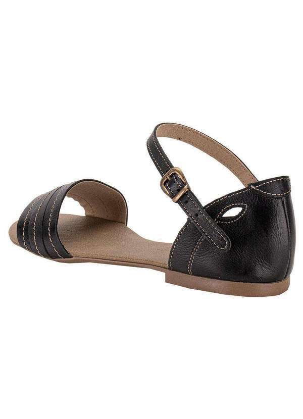 Miss Western - Sandália Feminina Flat Miss Western 120 - Preto 3