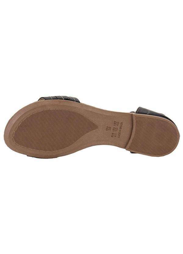 Miss Western - Sandália Feminina Flat Miss Western 120 - Preto 4