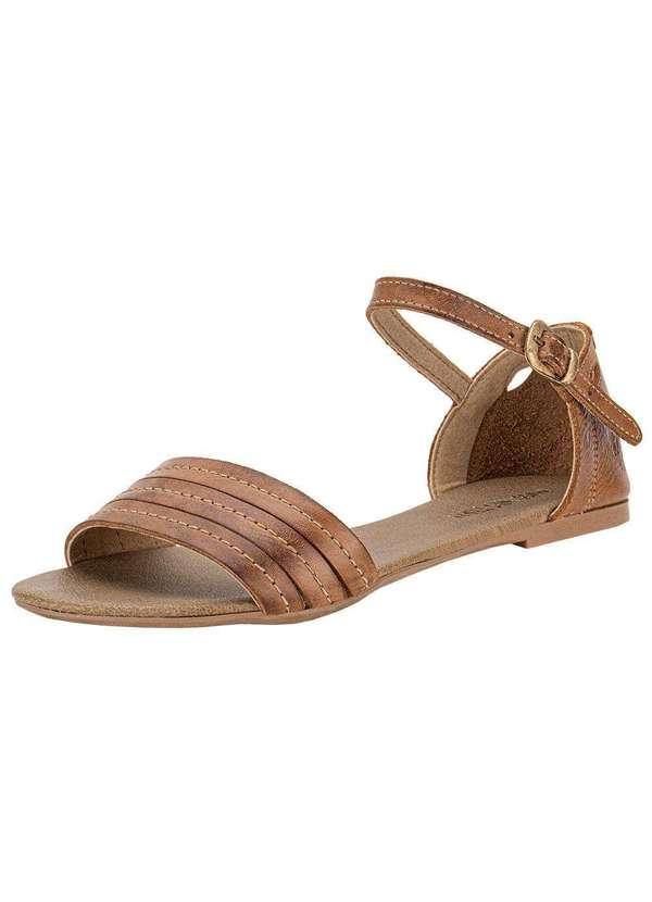 Miss Western - Sandália Feminina Flat Miss Western 120 - Chocolate