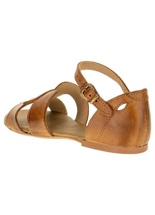 Miss Western - Sandália Feminina Flat Miss Western 128t - Castanho 3