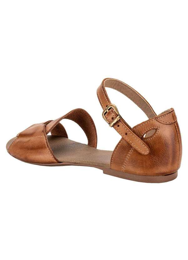 Miss Western - Sandália Feminina Flat Miss Western 183 - Castanho 3