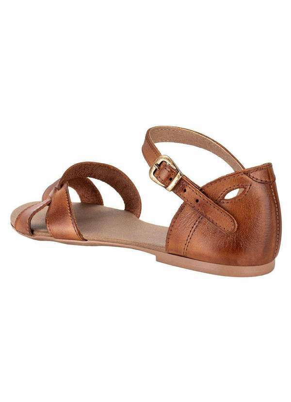 Miss Western - Sandália Feminina Flat Miss Western 189t - Caramelo 3