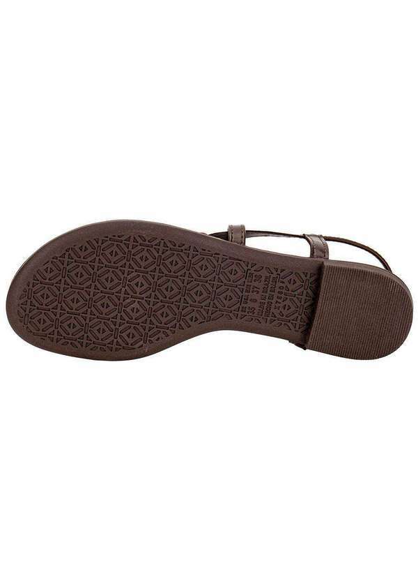 Mississipi - Sandália Feminina Flat Mississipi J0421 Chocolate 4