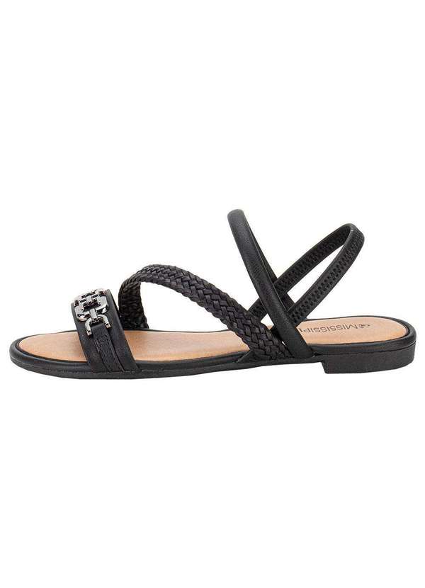 Mississipi - Sandália Feminina Flat Mississipi Mb393 - Preto 2