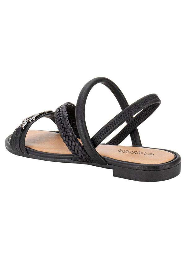 Mississipi - Sandália Feminina Flat Mississipi Mb393 - Preto 3