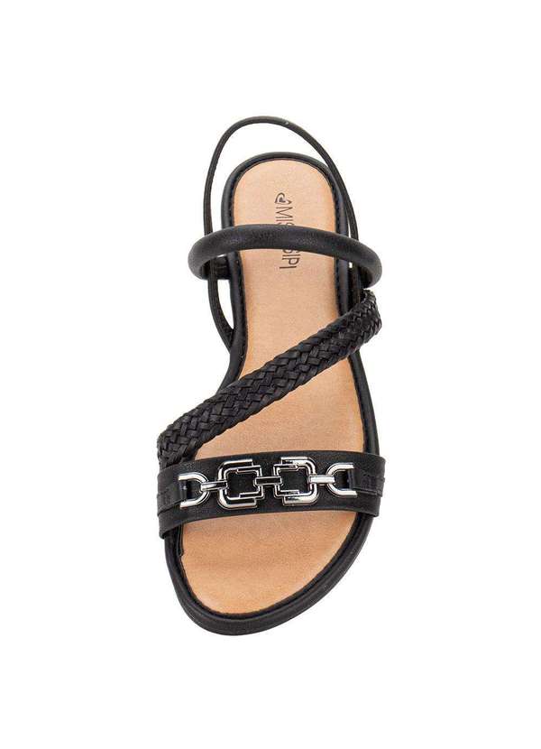 Mississipi - Sandália Feminina Flat Mississipi Mb393 - Preto 5