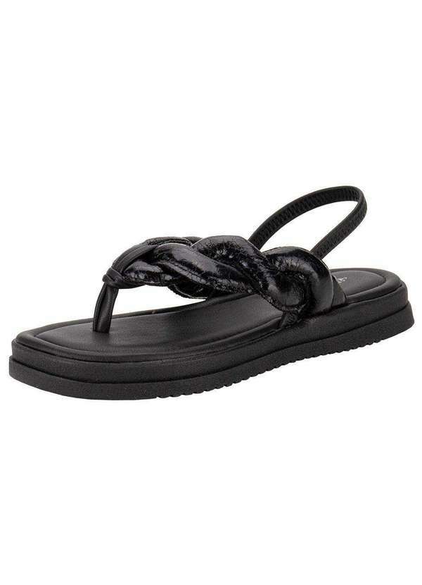 Mississipi - Sandália Feminina Flat Mississipi Mc753 - Preto