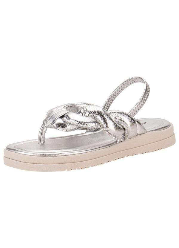 Mississipi - Sandália Feminina Flat Mississipi Mc753 - Prata