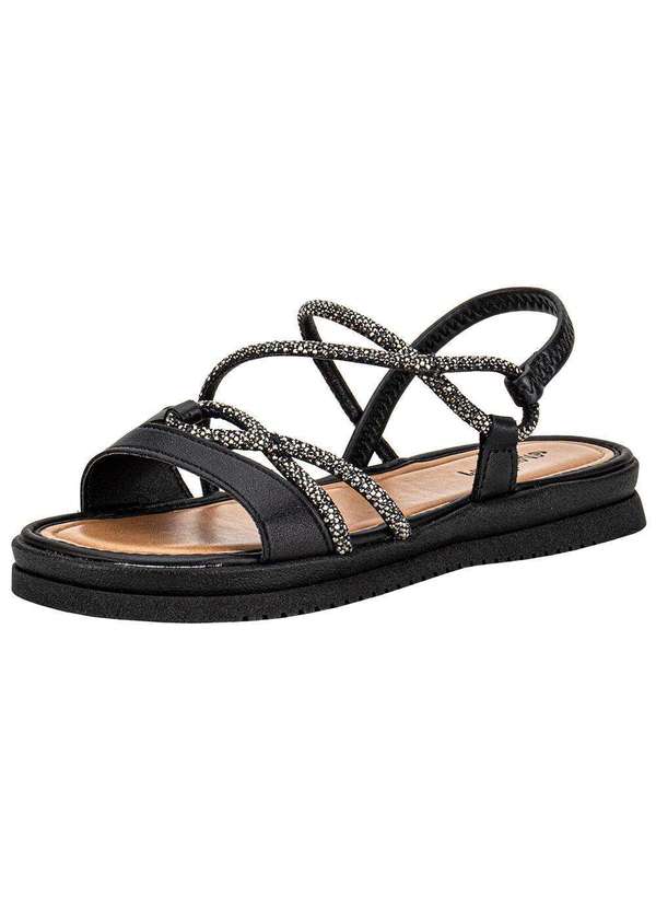 Mississipi - Sandália Feminina Flat Mississipi Mf031 Preto