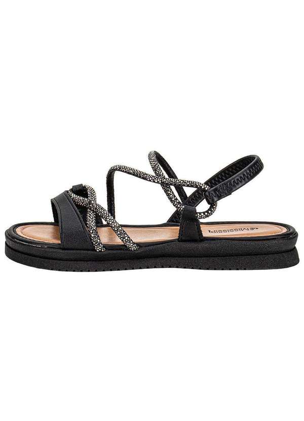 Mississipi - Sandália Feminina Flat Mississipi Mf031 Preto 2