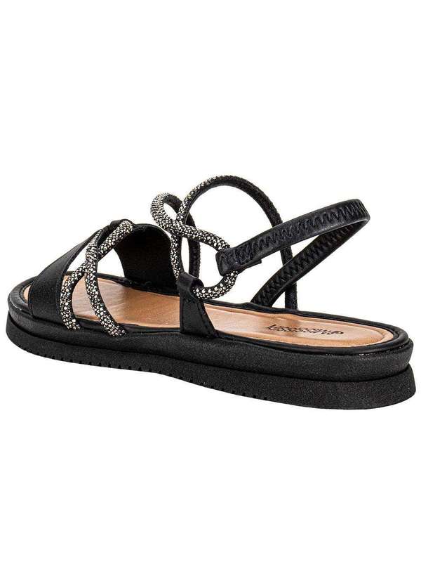 Mississipi - Sandália Feminina Flat Mississipi Mf031 Preto 3