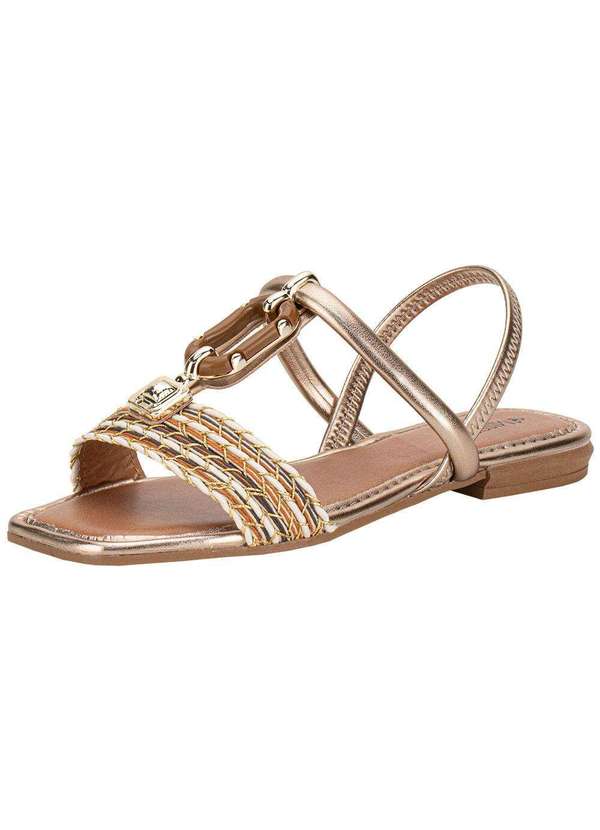 Mississipi - Sandália Feminina Flat Mississipi Mf302 Caramelo 1