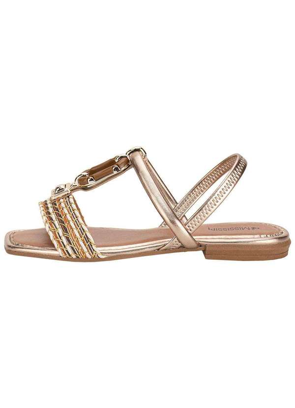 Mississipi - Sandália Feminina Flat Mississipi Mf302 Caramelo 2