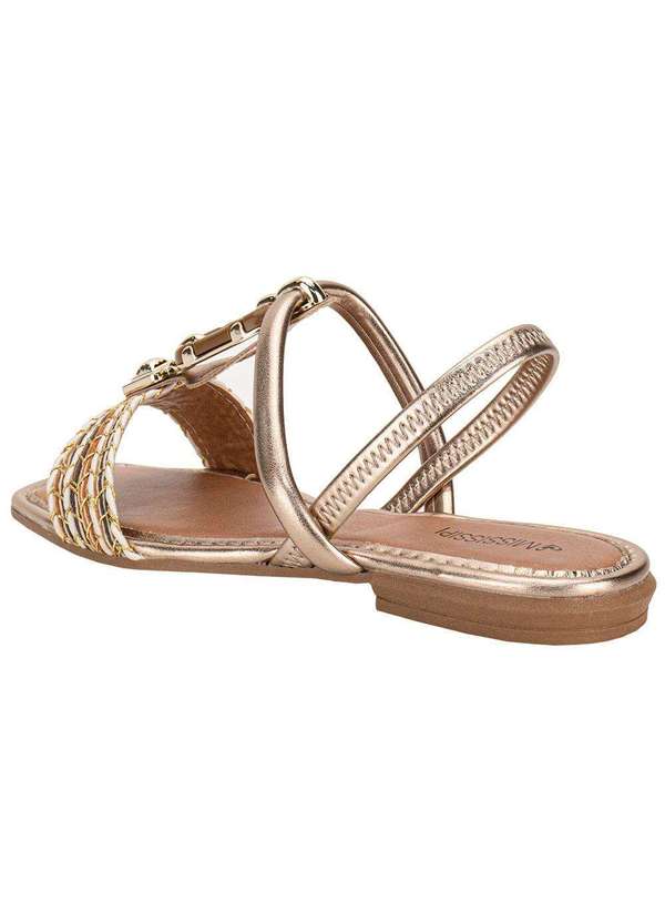 Mississipi - Sandália Feminina Flat Mississipi Mf302 Caramelo 3