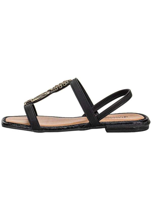 Mississipi - Sandália Feminina Flat Mississipi Mf311 Preto 2