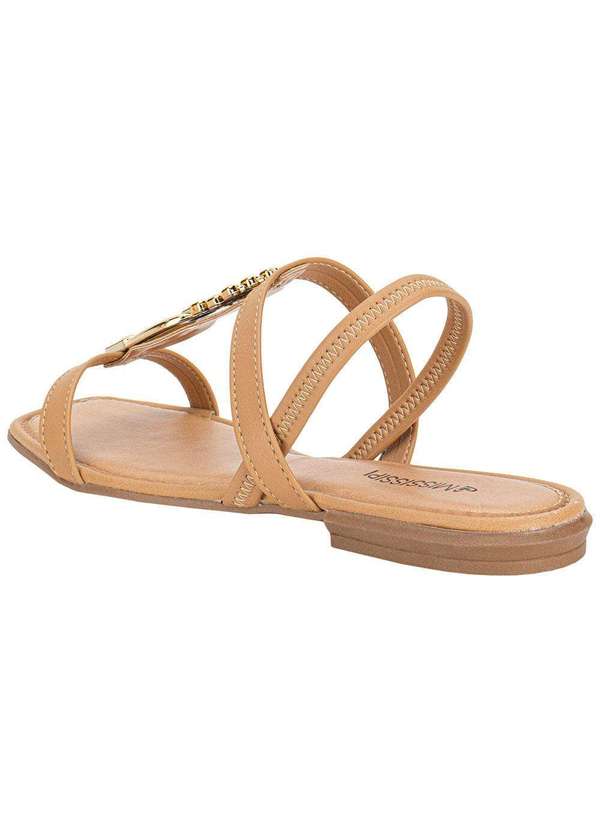 Mississipi - Sandália Feminina Flat Mississipi Mf311 Camel 3