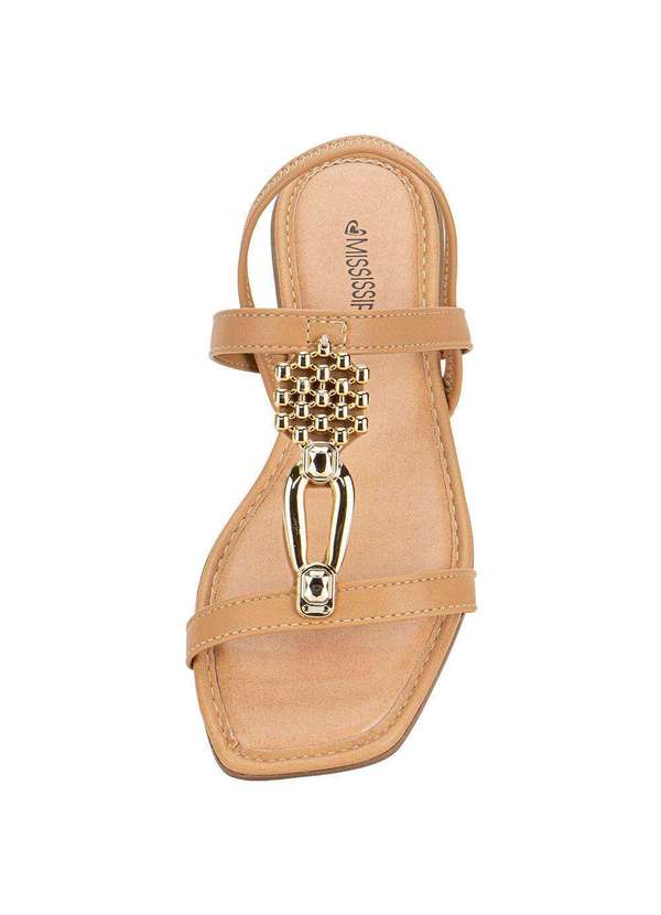 Mississipi - Sandália Feminina Flat Mississipi Mf311 Camel 5